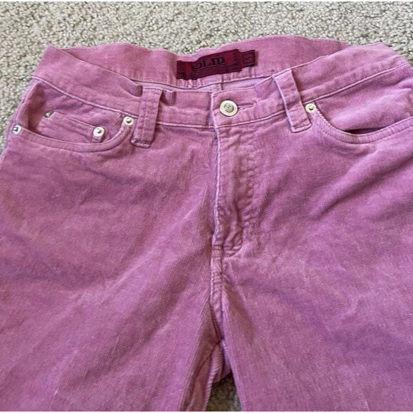Vintage Solid Jeans Angel Bootcut Stretch Corduroy Pants Pink Cigarette Sz 5 - Picture 9 of 15